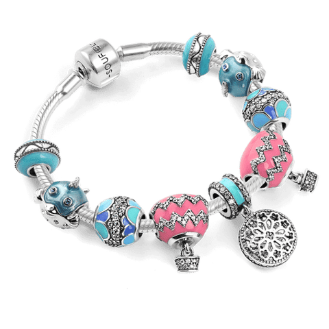 Balloon Tour Complete Charm Bracelet Silver